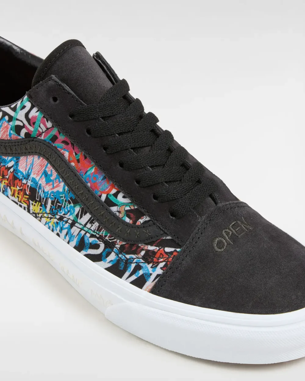 VANS - נעלי סניקרס Old Skool – V00CR50ZB – black-multi-2 – 3