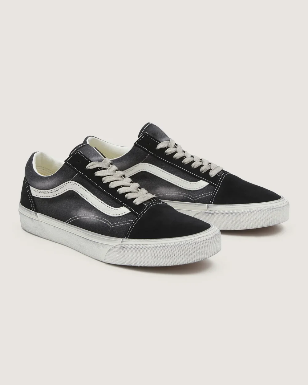 VANS - נעלי סניקרס Old Skool – V00CR5BLA – wave-washed-black – 1