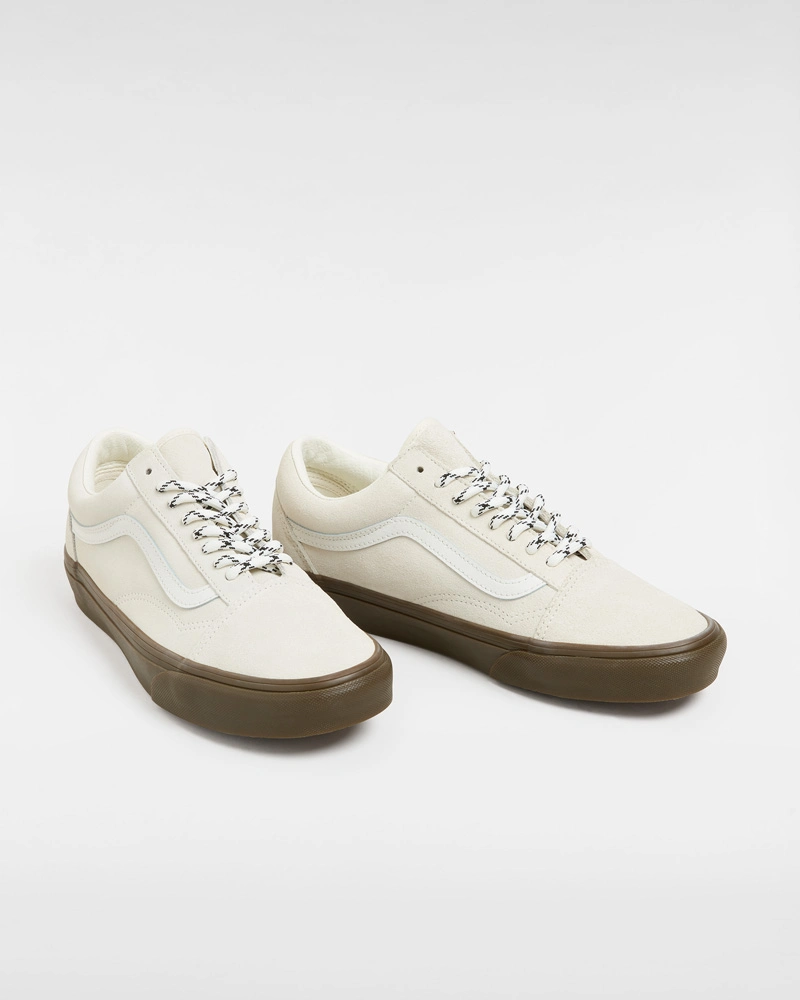 VANS - נעלי סניקרס Old Skool – V00CR5CCZ – hairy-suede-marshmallow – 1
