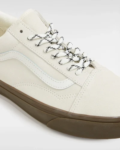 VANS - נעלי סניקרס Old Skool – V00CR5CCZ – hairy-suede-marshmallow – 3