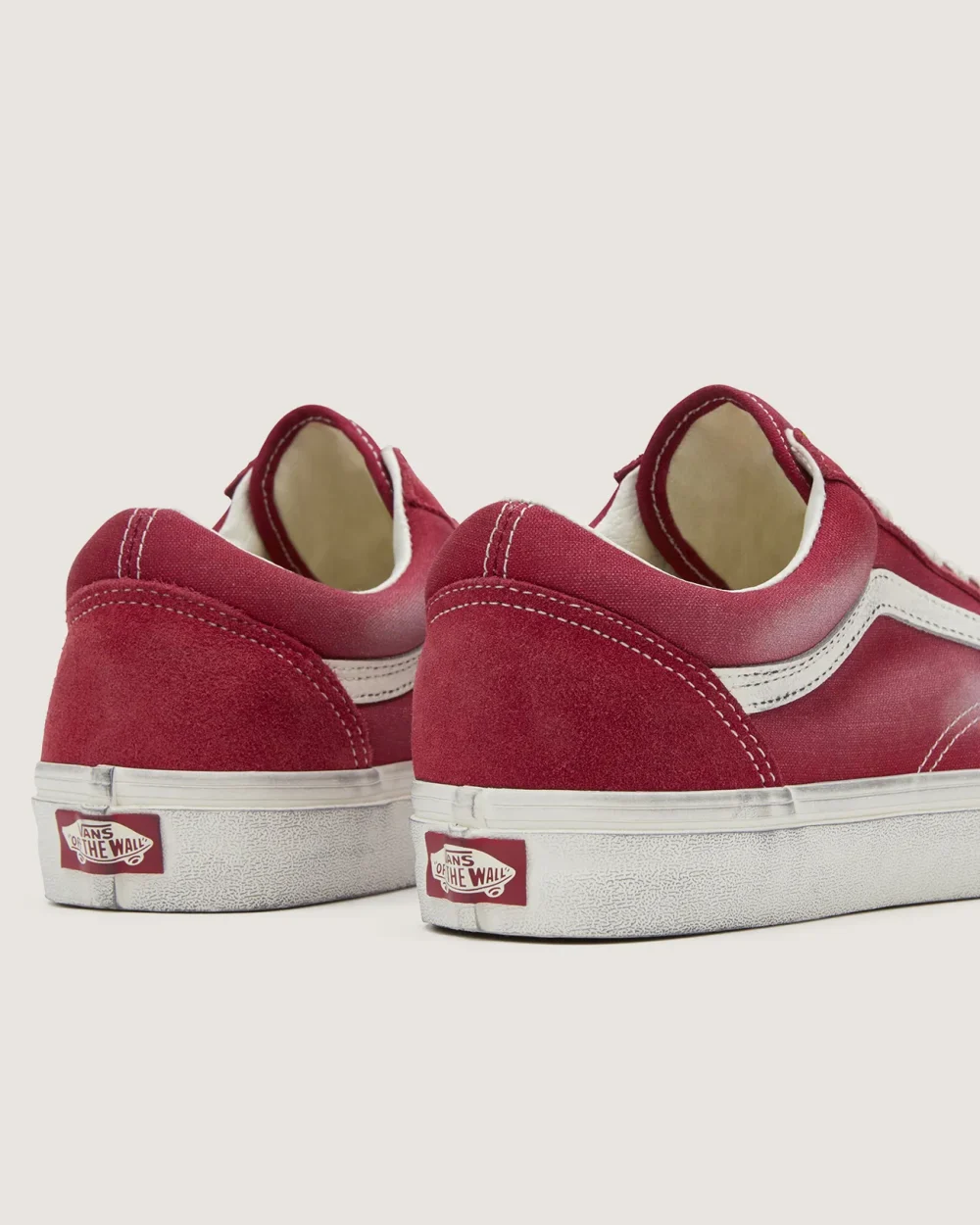 VANS - נעלי סניקרס Old Skool – V00CR5CJH – wave-washed-red – 4