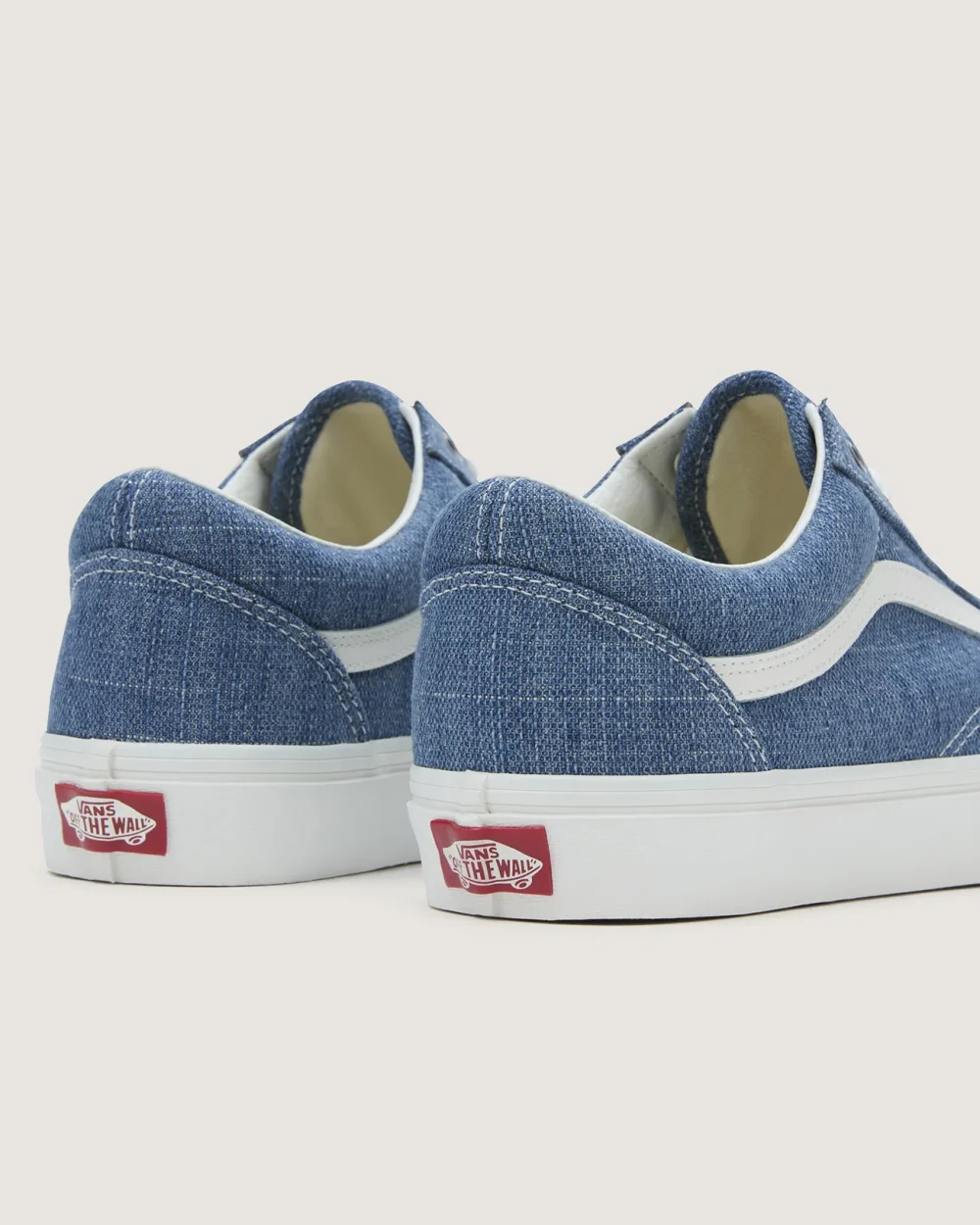 VANS - נעלי סניקרס Old Skool – V00CR5Y6Z – threaded-denim-blue-white – 6