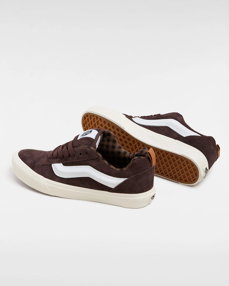 VANS - נעלי סניקרס Knu Skool – V00CS0DFN – pig-suede-plaid-brown – 2