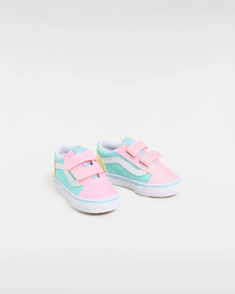 VANS - נעלי תינוקות Old Skool V – V00CS6ZQP – pastel-glitter-pastel-multi – 1