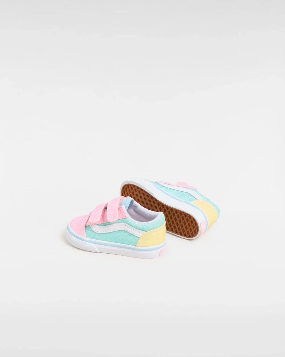 VANS - נעלי תינוקות Old Skool V – V00CS6ZQP – pastel-glitter-pastel-multi – 2