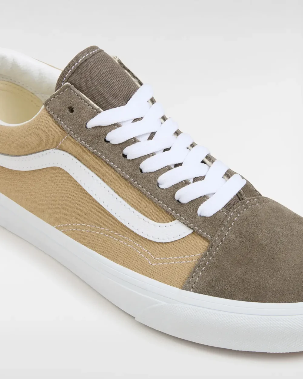 VANS - נעלי סניקרס Old Skool – V00CT8BRO – canvas-suede-block-brown – 3