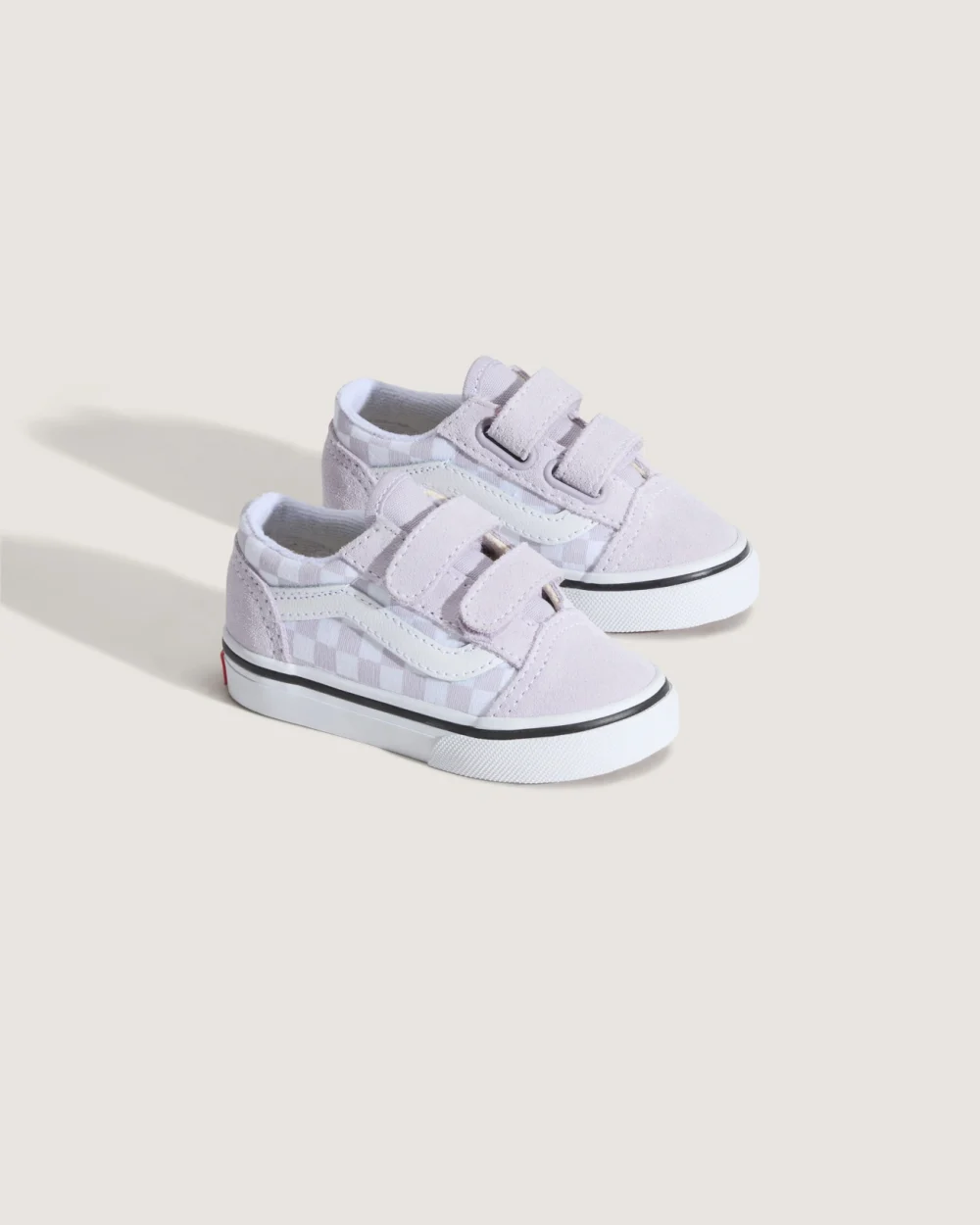 VANS - נעלי תינוקות Old Skool V – V00CTGEMY – color-theory-checkerboard-lilac-mist – 1