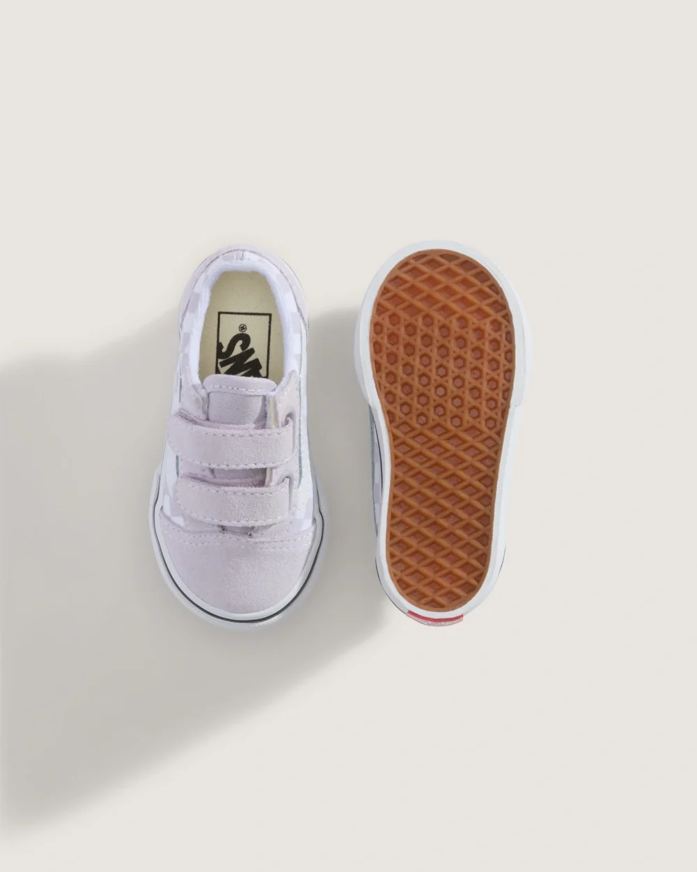 VANS - נעלי תינוקות Old Skool V – V00CTGEMY – color-theory-checkerboard-lilac-mist – 2