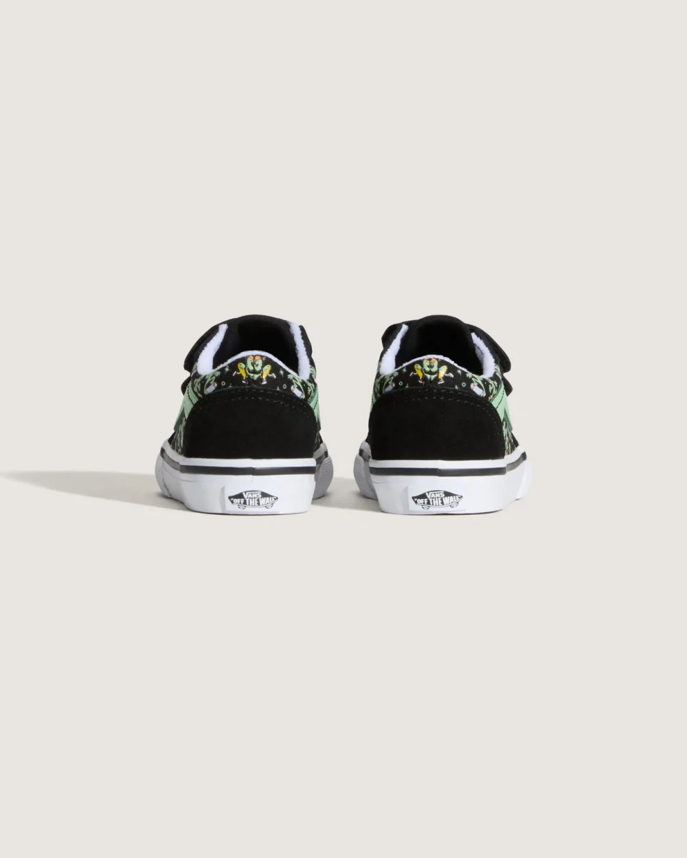 VANS - נעלי תינוקות Old Skool V – V00CTGYJ7 – glow-cosmic-cruisers-black-green – 3