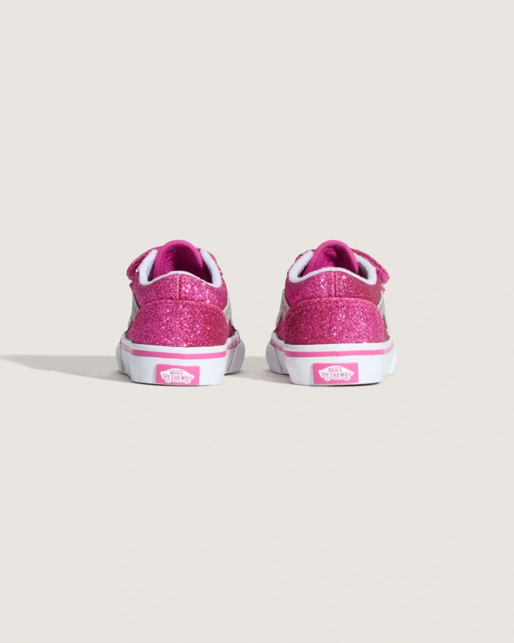 VANS - נעלי תינוקות Old Skool V – V00CTGYLZ – glitter-raspberry-rose – 3