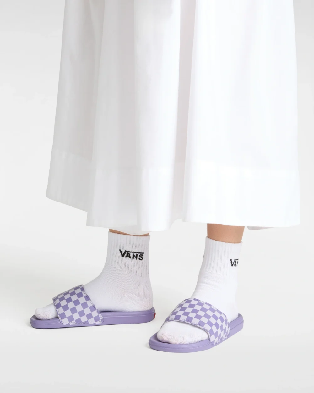 VANS - כפכפים Mte La Costa Slide-On – V00CWK1P1 – checkerboard-purple-haze – 4