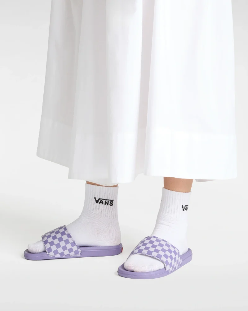 VANS - כפכפים Mte La Costa Slide-On – V00CWK1P1 – checkerboard-purple-haze – 4