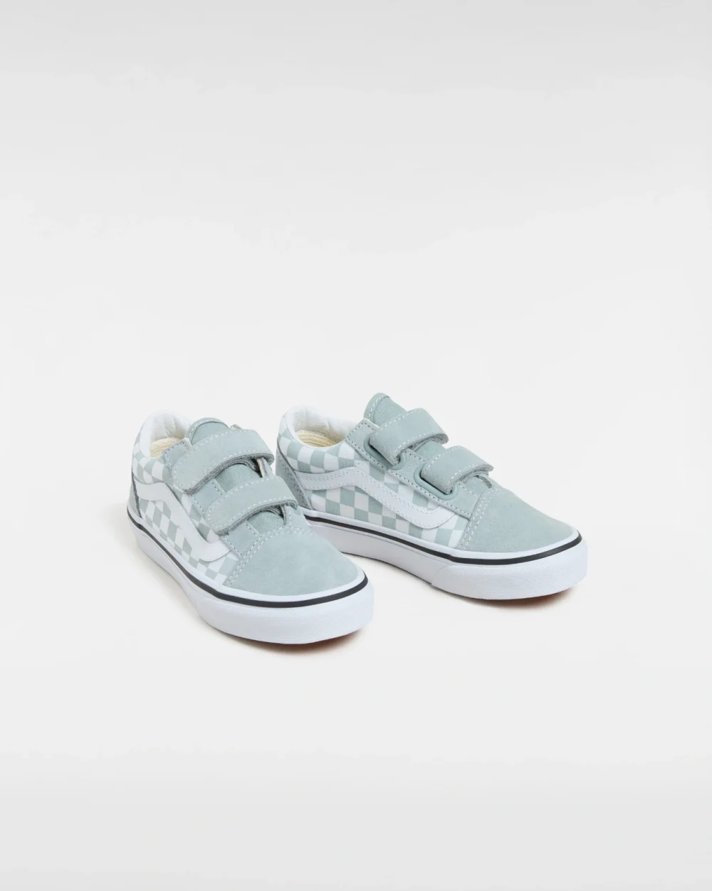 VANS - סניקרס ילדים Old Skool V – V00CYAEPO – color-theory-checkerboard-pure-grey – 1