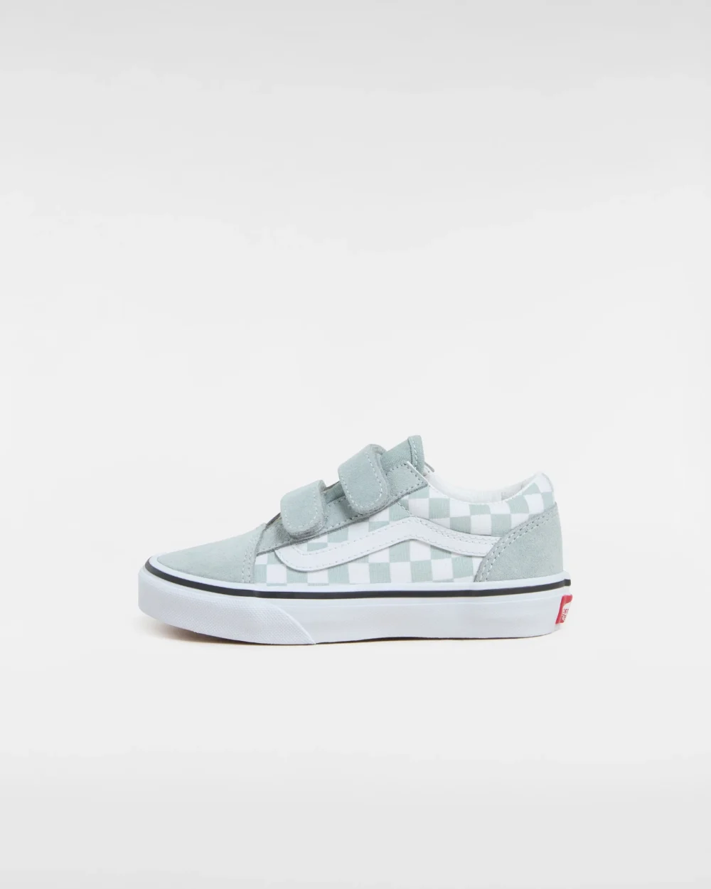 VANS - סניקרס ילדים Old Skool V – V00CYAEPO – color-theory-checkerboard-pure-grey – 1