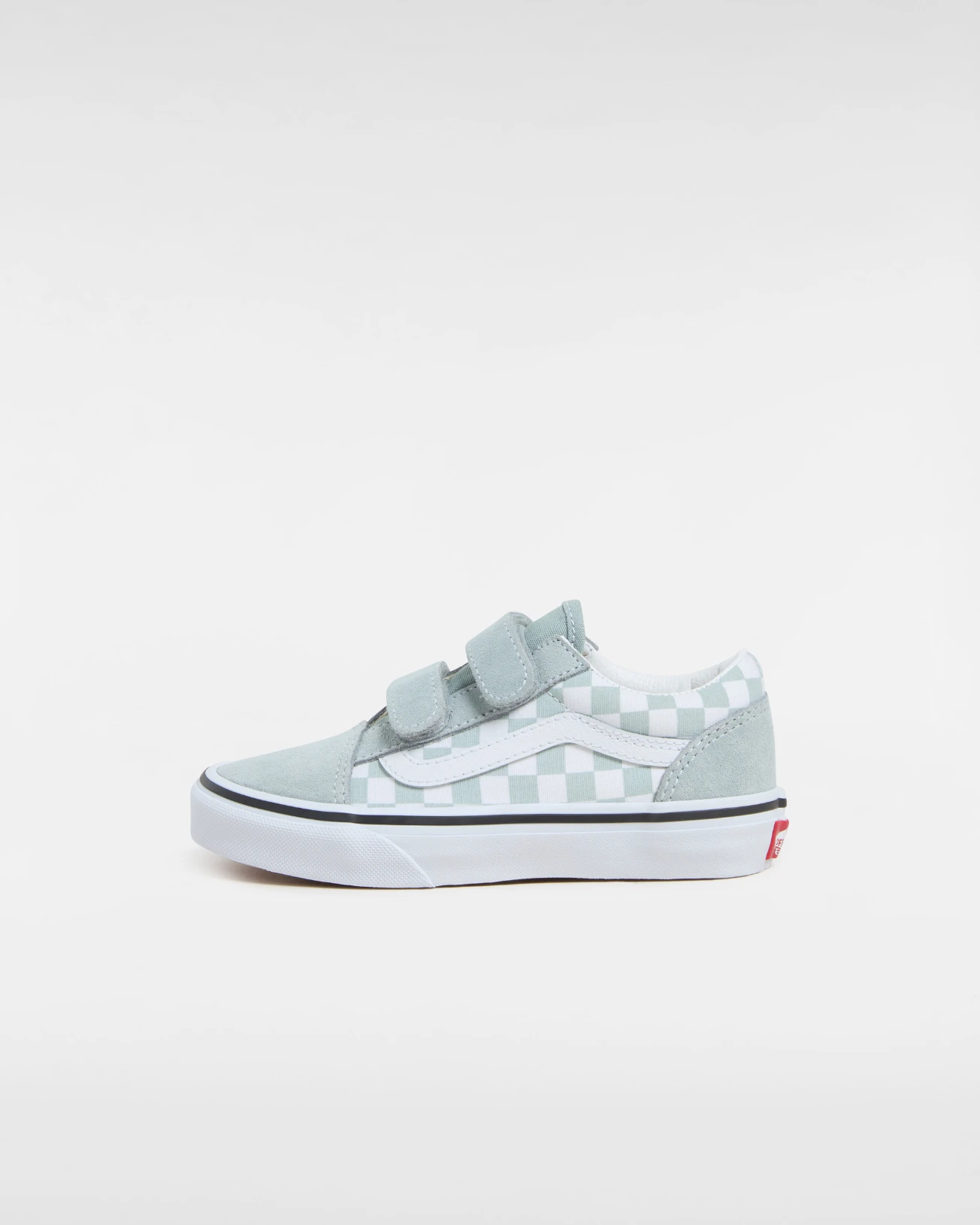 VANS - סניקרס ילדים Old Skool V – V00CYAEPO – color-theory-checkerboard-pure-grey – 1