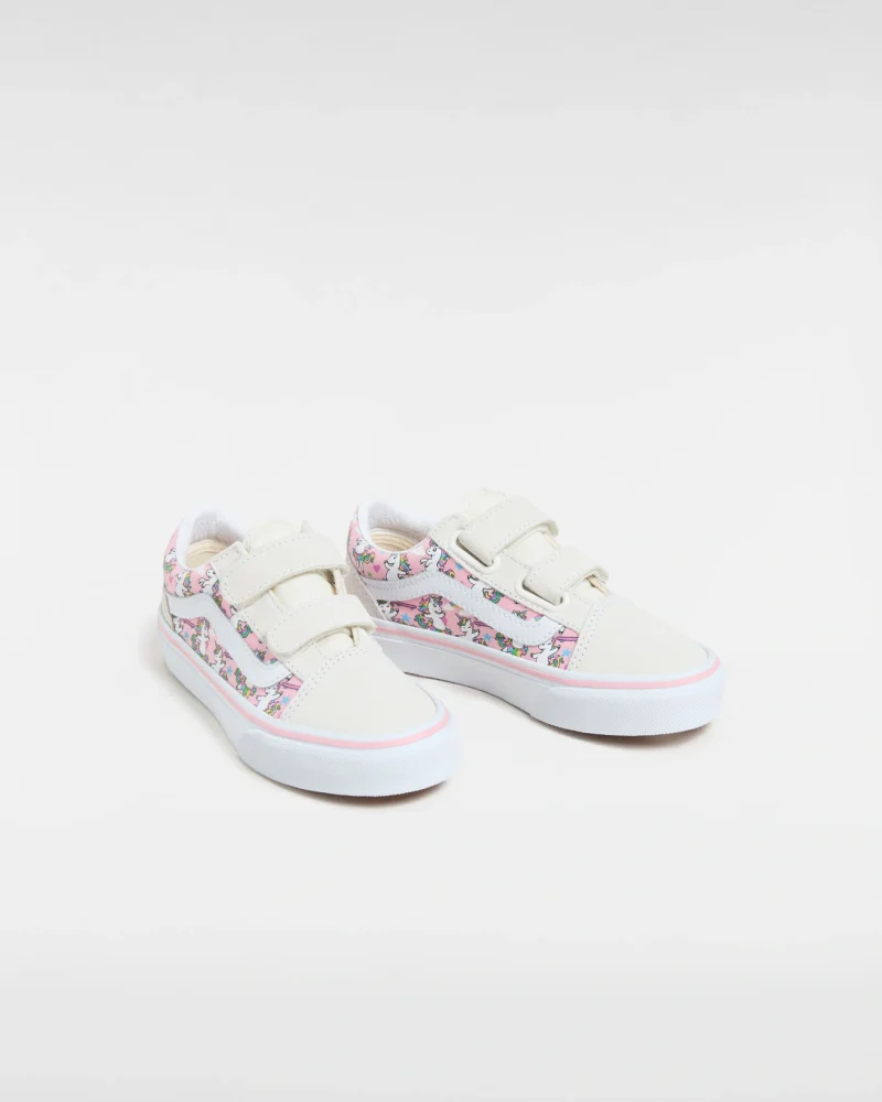 VANS - סניקרס ילדים Old Skool V – V00CYDCY7 – ballet-skaticorn-marshmallow-pink – 1