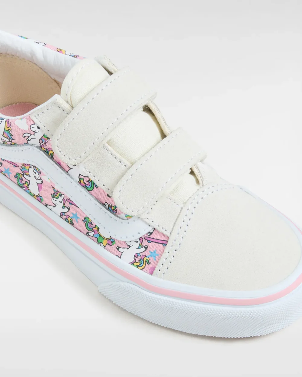 VANS - סניקרס ילדים Old Skool V – V00CYDCY7 – ballet-skaticorn-marshmallow-pink – 3