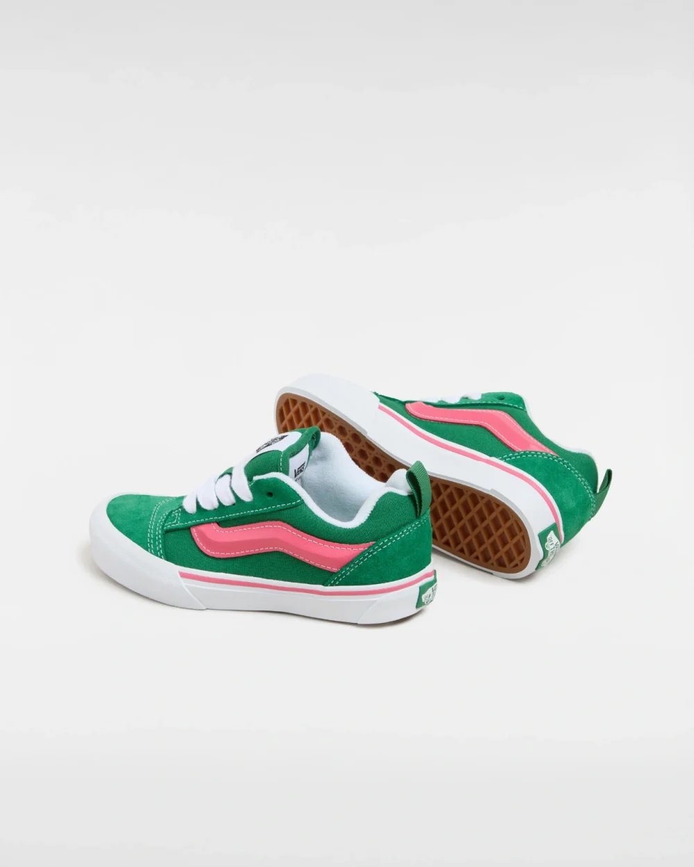 VANS - סניקרס ילדים Knu Skool – V00CYUBOC – green-pink – 2