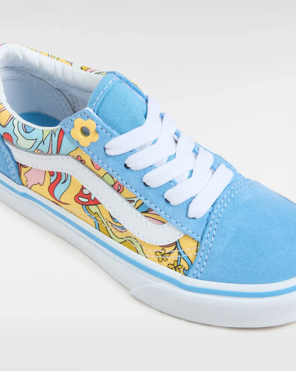 VANS - סניקרס ילדים Old Skool – V00CYVBOW – tropadelic-true-white-multi – 3