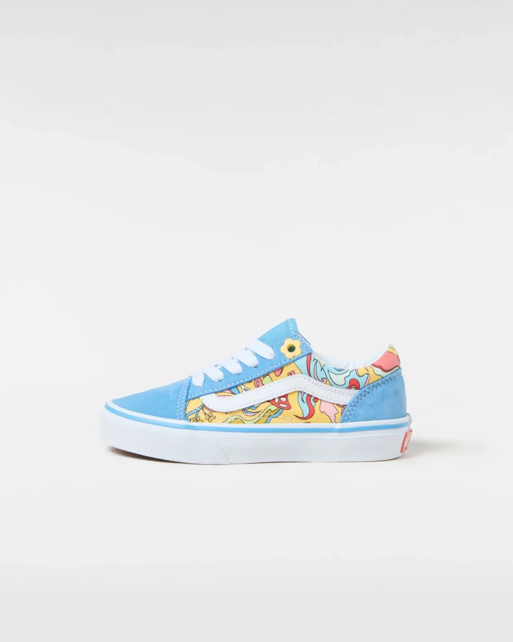 VANS - סניקרס ילדים Old Skool – V00CYVBOW – tropadelic-true-white-multi – 1