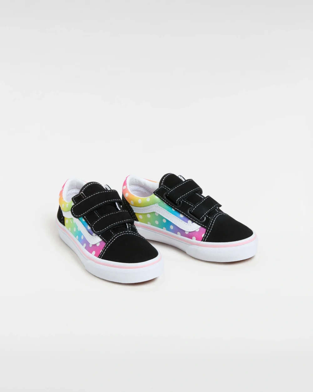VANS - סניקרס ילדים Old Skool V – V00CYWBML – glow-rainbow-black-multi – 1