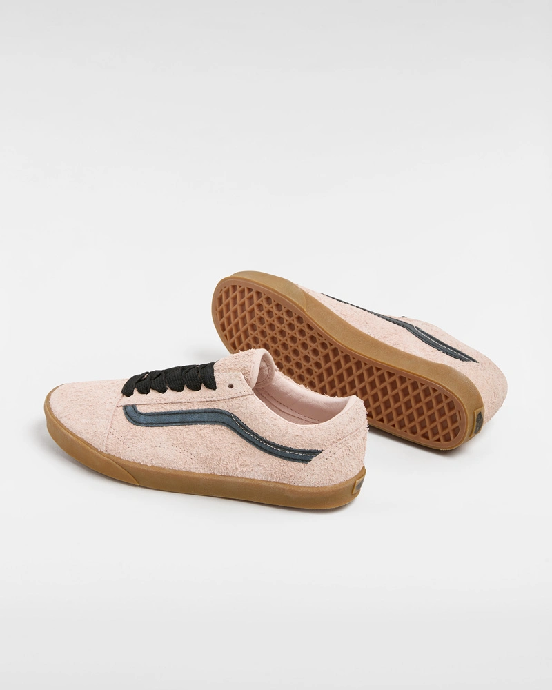 VANS - נעלי סניקרס Old Skool Lowpro – V00D0ERF8 – hairy-suede-peach-blush – 2