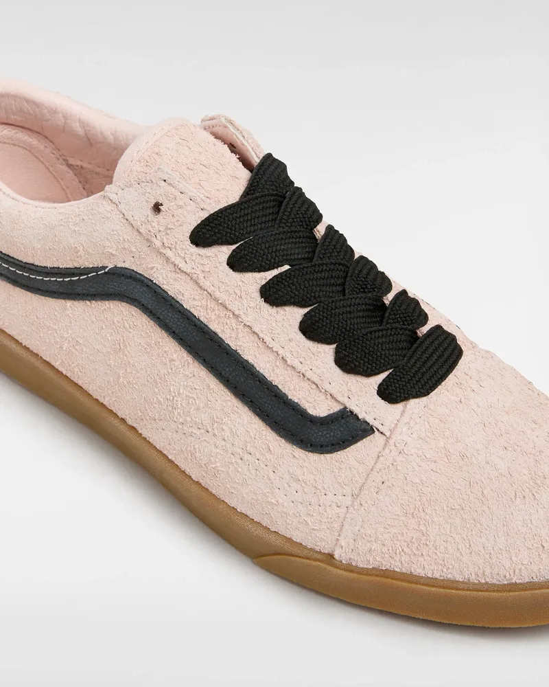 VANS - נעלי סניקרס Old Skool Lowpro – V00D0ERF8 – hairy-suede-peach-blush – 3