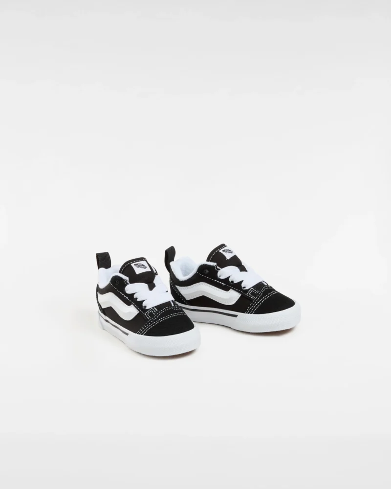 VANS - נעלי תינוקות Knu Skool Elastic Lace – V00D0K6BT – black-true-white – 1