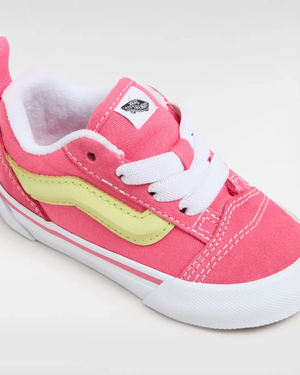 VANS - נעלי תינוקות Knu Skool Elastic Lace – V00D0KDFE – pink-lime – 3