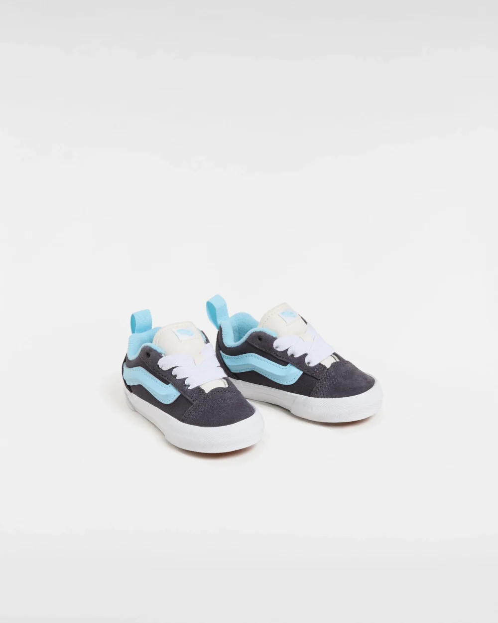 VANS - נעלי תינוקות Knu Skool Elastic Lace – V00D0KY31 – retro-sport-grey-blue – 1