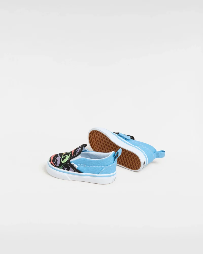 VANS - נעלי תינוקות Slip-On V – V00D0TBER – glow-sharks-blue-multi – 2