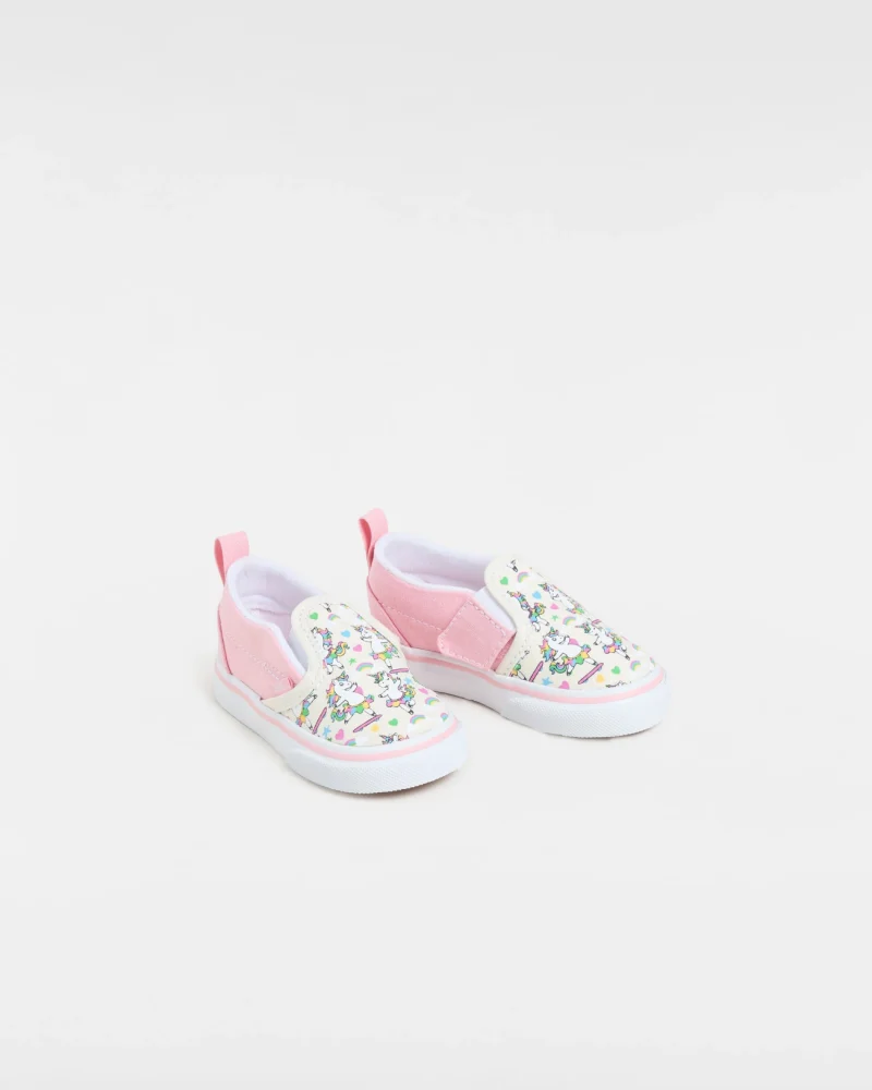 VANS - נעלי תינוקות Slip-On V – V00D0TCY7 – ballet-skaticorn-marshmallow-pink – 1