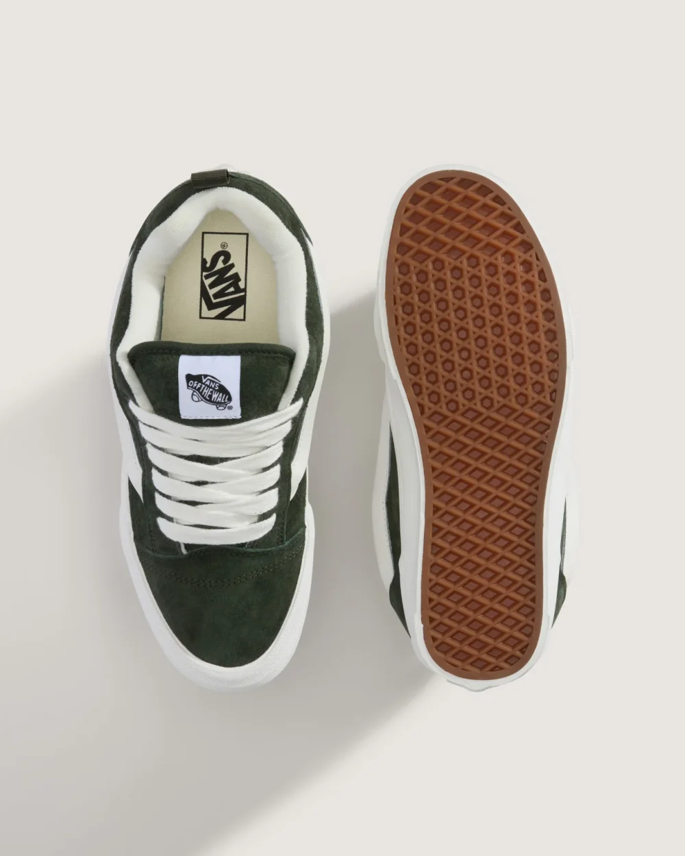 VANS - נעלי סניקרס Knu Skool – V00D22EMU – pig-suede-dried-kelp – 2