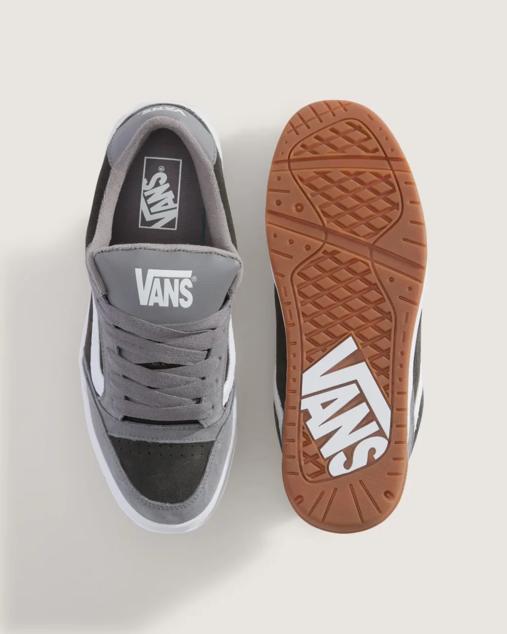 VANS - נעלי סניקרס Hylane – V00D26EWR – retro-skate-gray-gray – 2