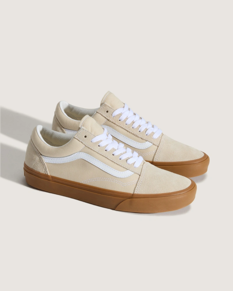 VANS - נעלי סניקרס Old Skool – V00D3H2LH – oatmeal-gum – 1