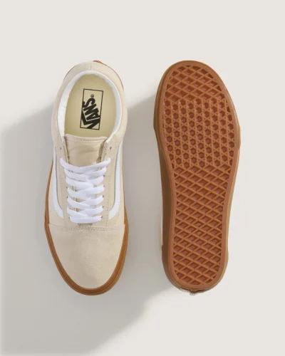 VANS - נעלי סניקרס Old Skool – V00D3H2LH – oatmeal-gum – 2