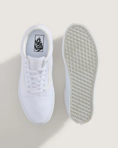 VANS - נעלי סניקרס Old Skool – VD3HW00 – true-white – 2