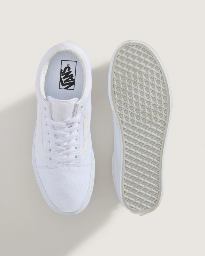 VANS - נעלי סניקרס Old Skool – VD3HW00 – true-white – 2