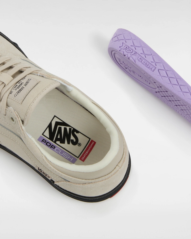 VANS - נעלי סקייט Skate Gilbert Crockett – V00D3UZF5 – khaki-black – 5