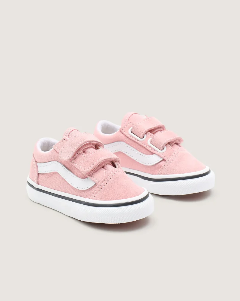VANS - נעלי תינוקות Old Skool – V00D3Y9AL – powder-pink-true-white – 2
