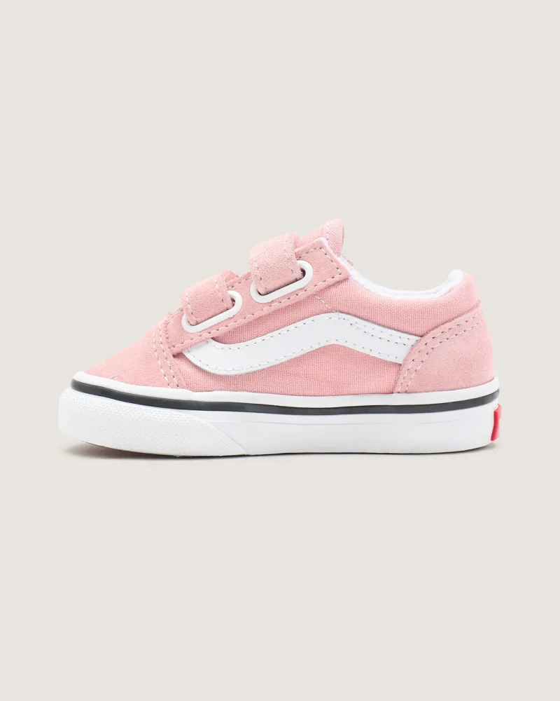 VANS - נעלי תינוקות Old Skool – V00D3Y9AL – powder-pink-true-white – 1