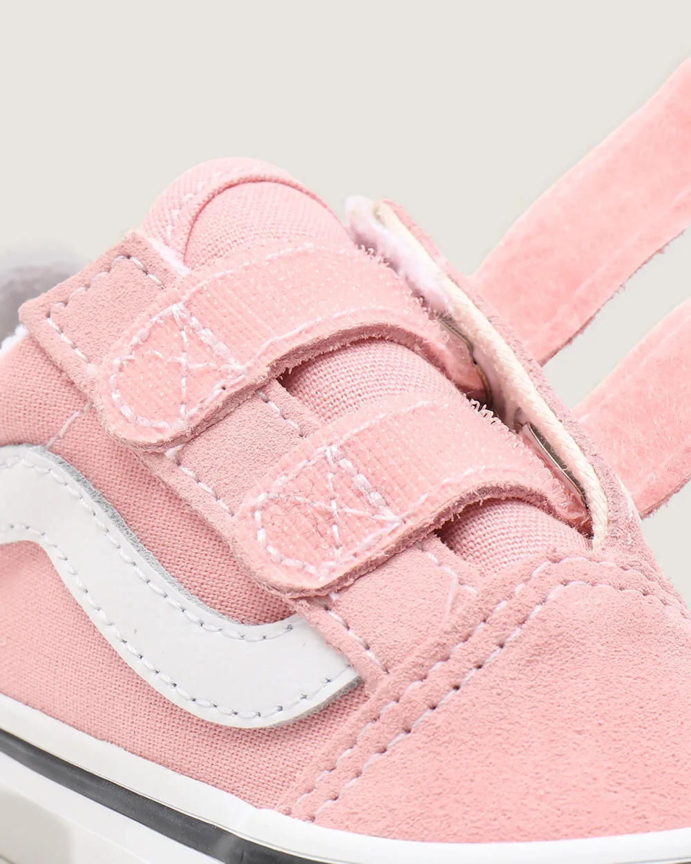 VANS - נעלי תינוקות Old Skool – V00D3Y9AL – powder-pink-true-white – 8