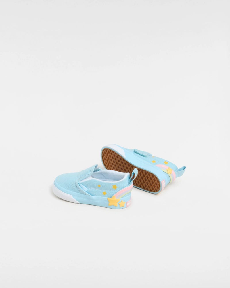 VANS - נעלי תינוקות Slip-On V Star – V00D4FBER – blue-multi – 2