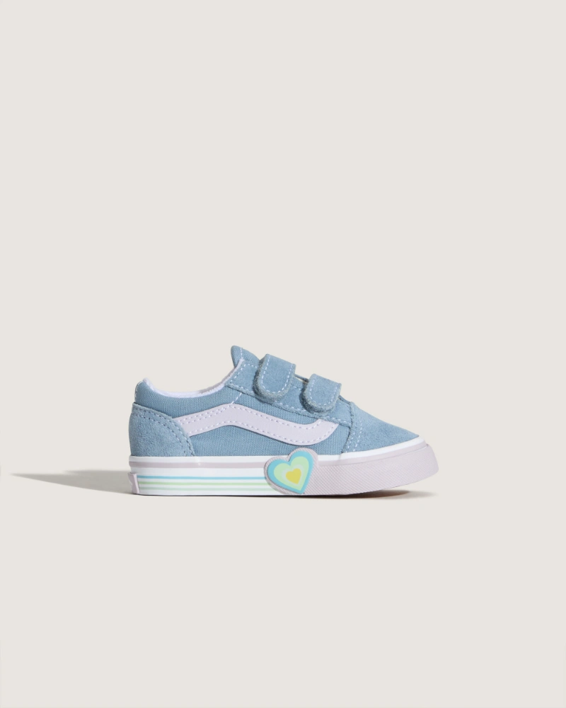 VANS - נעלי תינוקות Old Skool V Heart – V00D4SCFL – citadel – 4