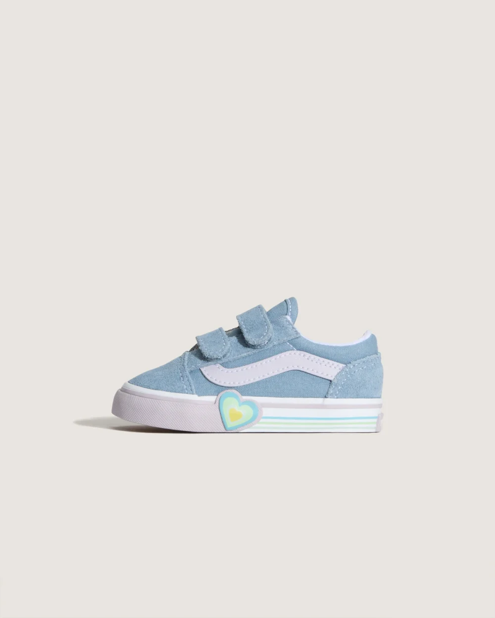 VANS - נעלי תינוקות Old Skool V Heart – V00D4SCFL – citadel – 1