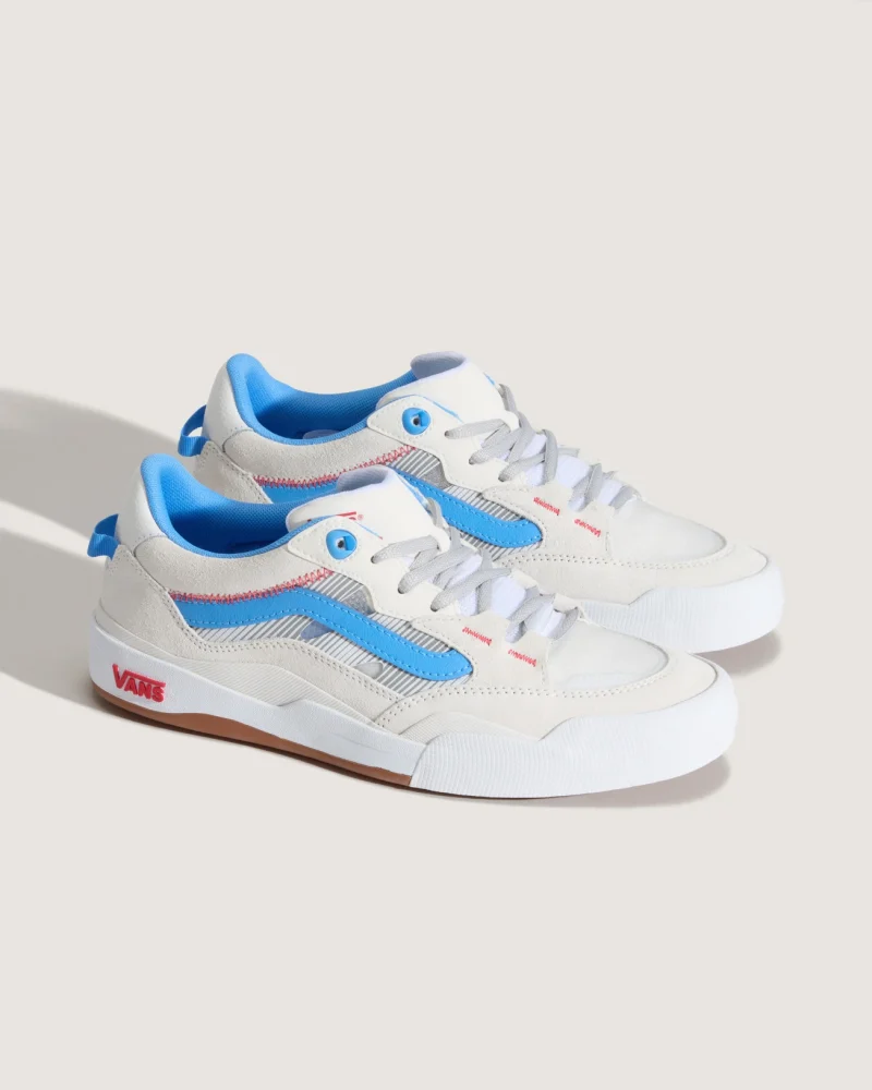 VANS - נעלי סקייט Skate 2 Wayvee – V00D5DDUF – blanc-de-blanc-azure-blue – 1