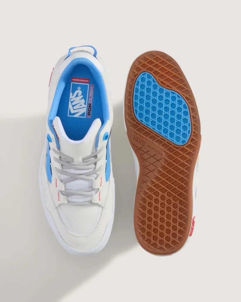 VANS - נעלי סקייט Skate 2 Wayvee – V00D5DDUF – blanc-de-blanc-azure-blue – 2