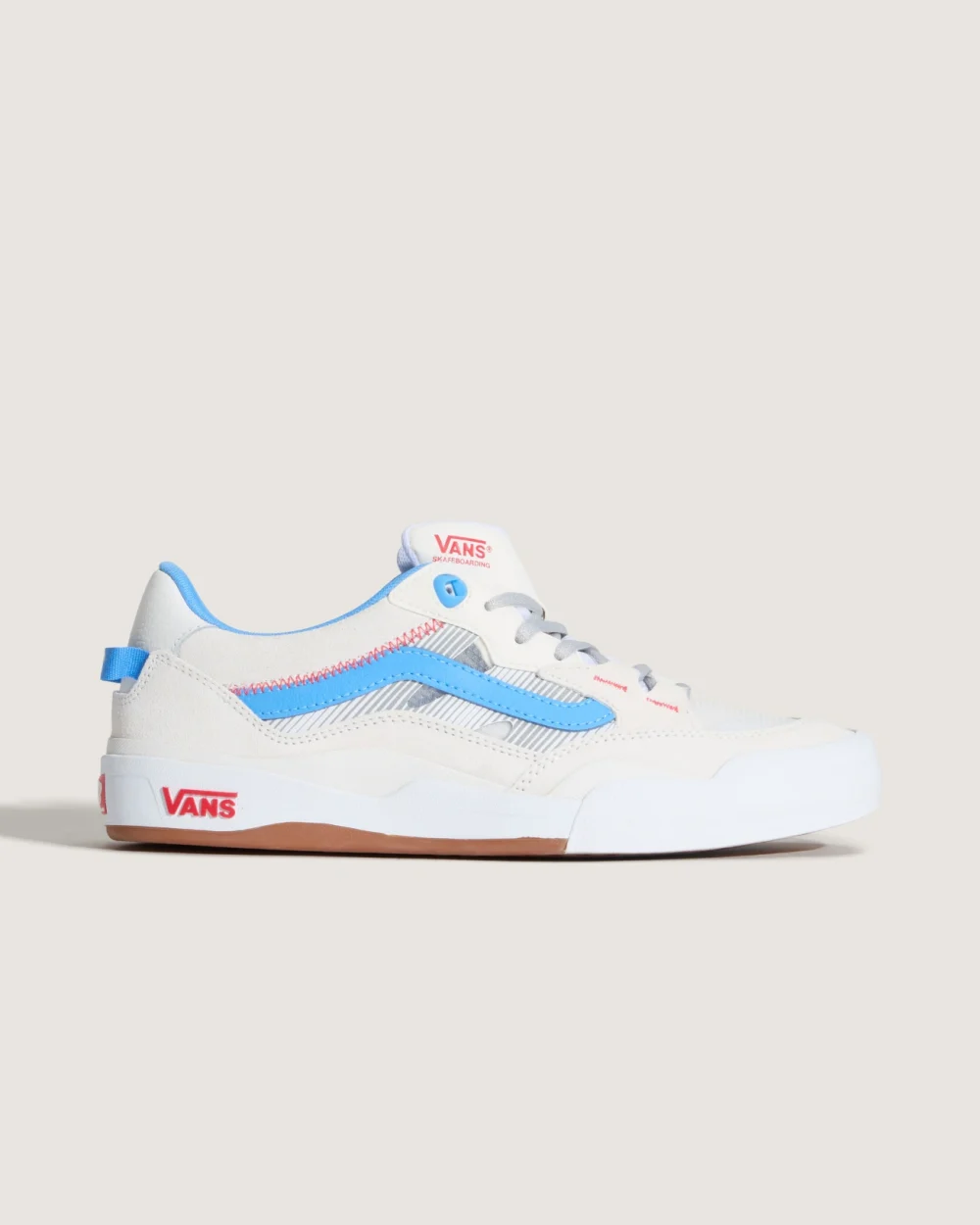 VANS - נעלי סקייט Skate 2 Wayvee – V00D5DDUF – blanc-de-blanc-azure-blue – 4