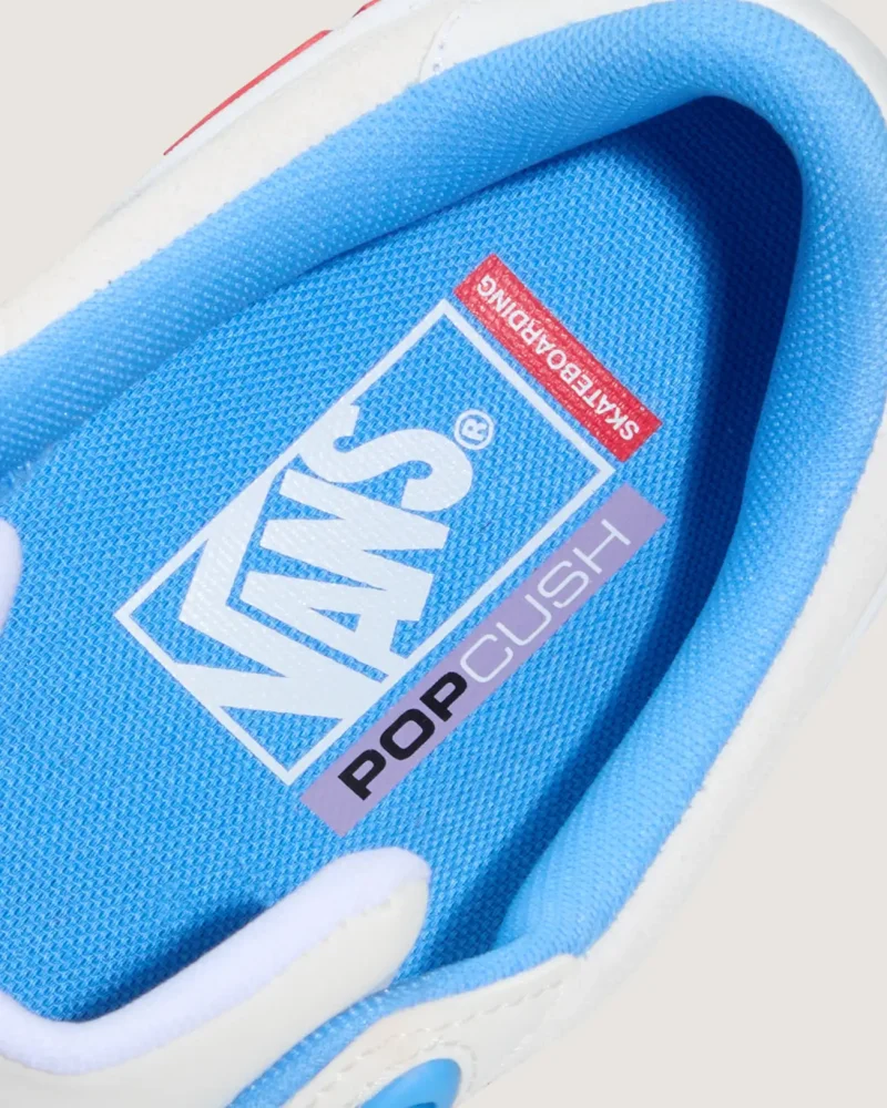 VANS - נעלי סקייט Skate 2 Wayvee – V00D5DDUF – blanc-de-blanc-azure-blue – 5