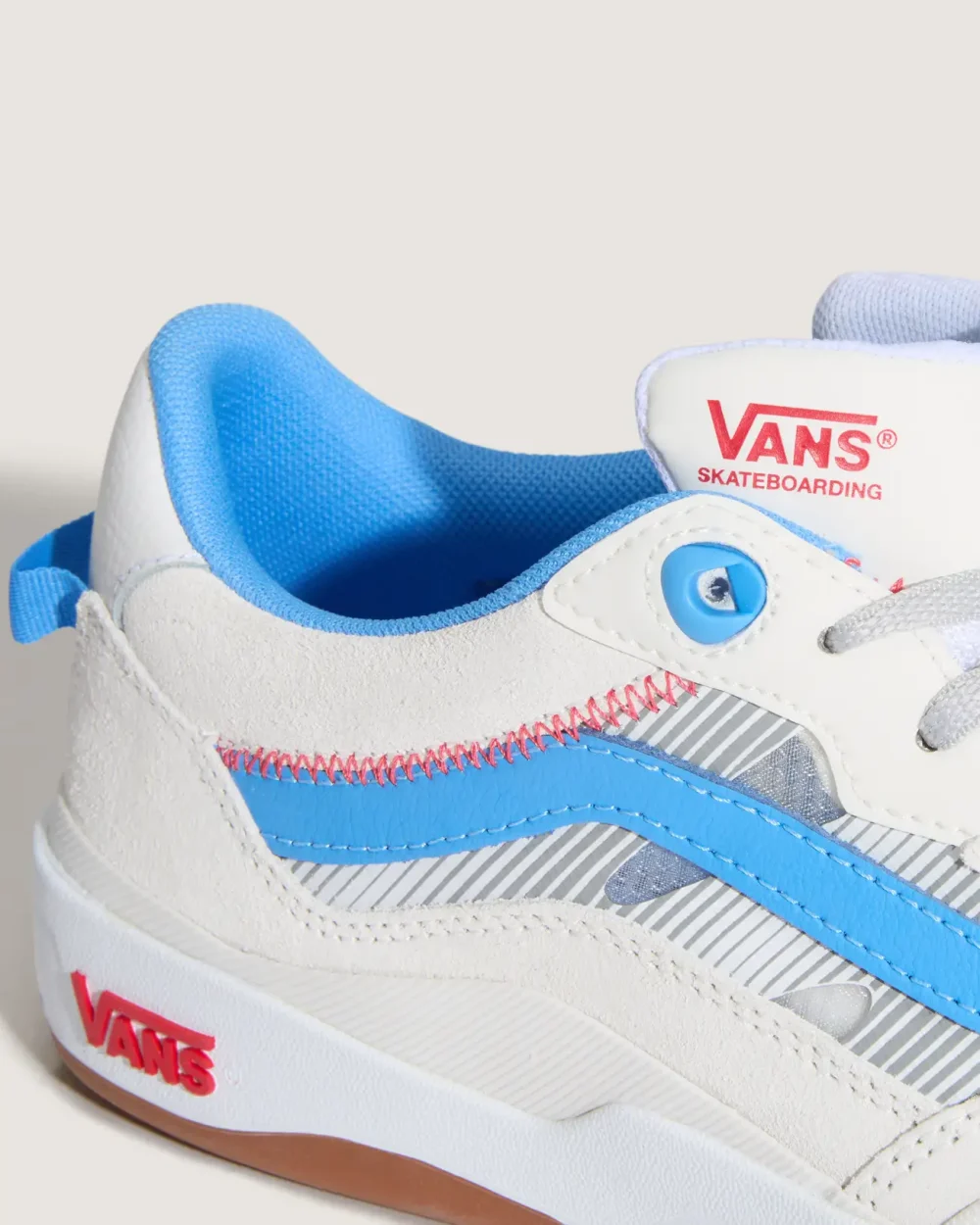 VANS - נעלי סקייט Skate 2 Wayvee – V00D5DDUF – blanc-de-blanc-azure-blue – 6